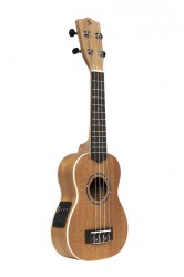 Stagg Acoustic-electric soprano ukulele with sapele top and gigbag