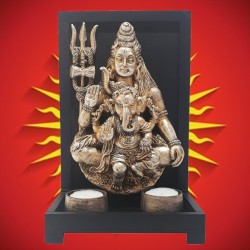 Shiva & Ganesha Candle Holder – 25.5cm