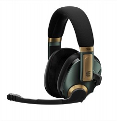 H3 Pro Hybrid Wireless closed acoustic Gaming headset. Racing Green