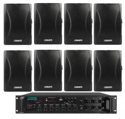DSPPA COMBO 1010  WITH 8 WALL MOUNT SPEAKERS