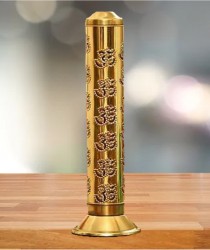 Brass Aum Incense Holder Tower