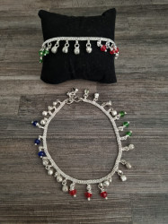 Colourful Anklet with Bells (Pair)