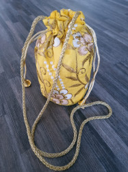 Yellow Potli bag