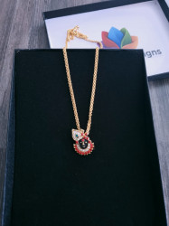 Krishna Chain with Red and Green Diamantes