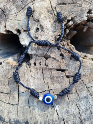 Black String Evil Eye Bracelet