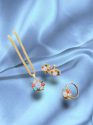 Nine Planet Set with Earrings Pendant and Ring