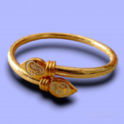 Golden Tamil Aum Both Sides Bracelet