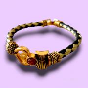 Golden Rakhi Aum Bracelet